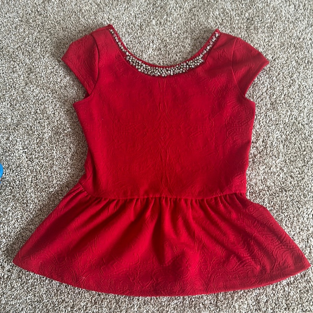 red beaded top